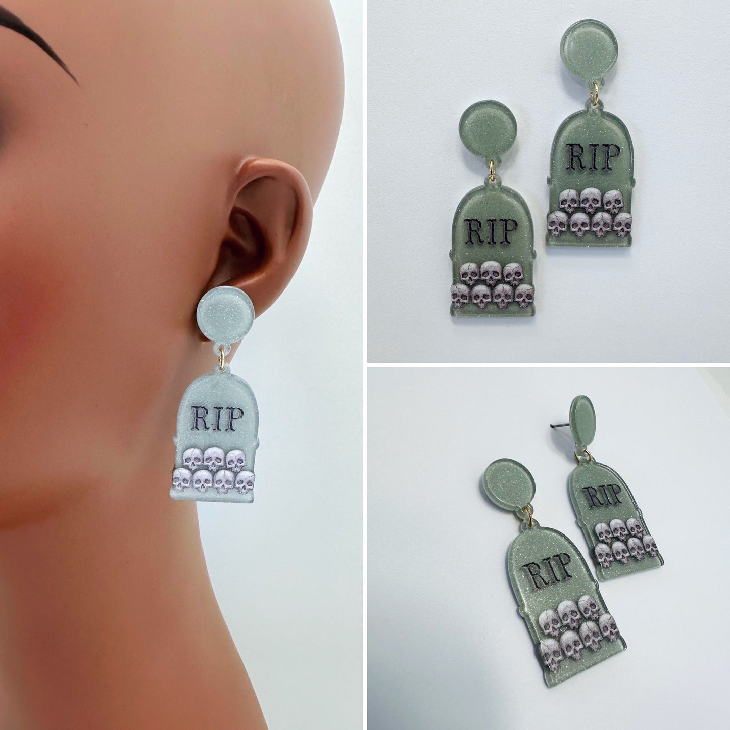 E1037 VER6046 Halloween theme Acrylic Drop dangle Earrings