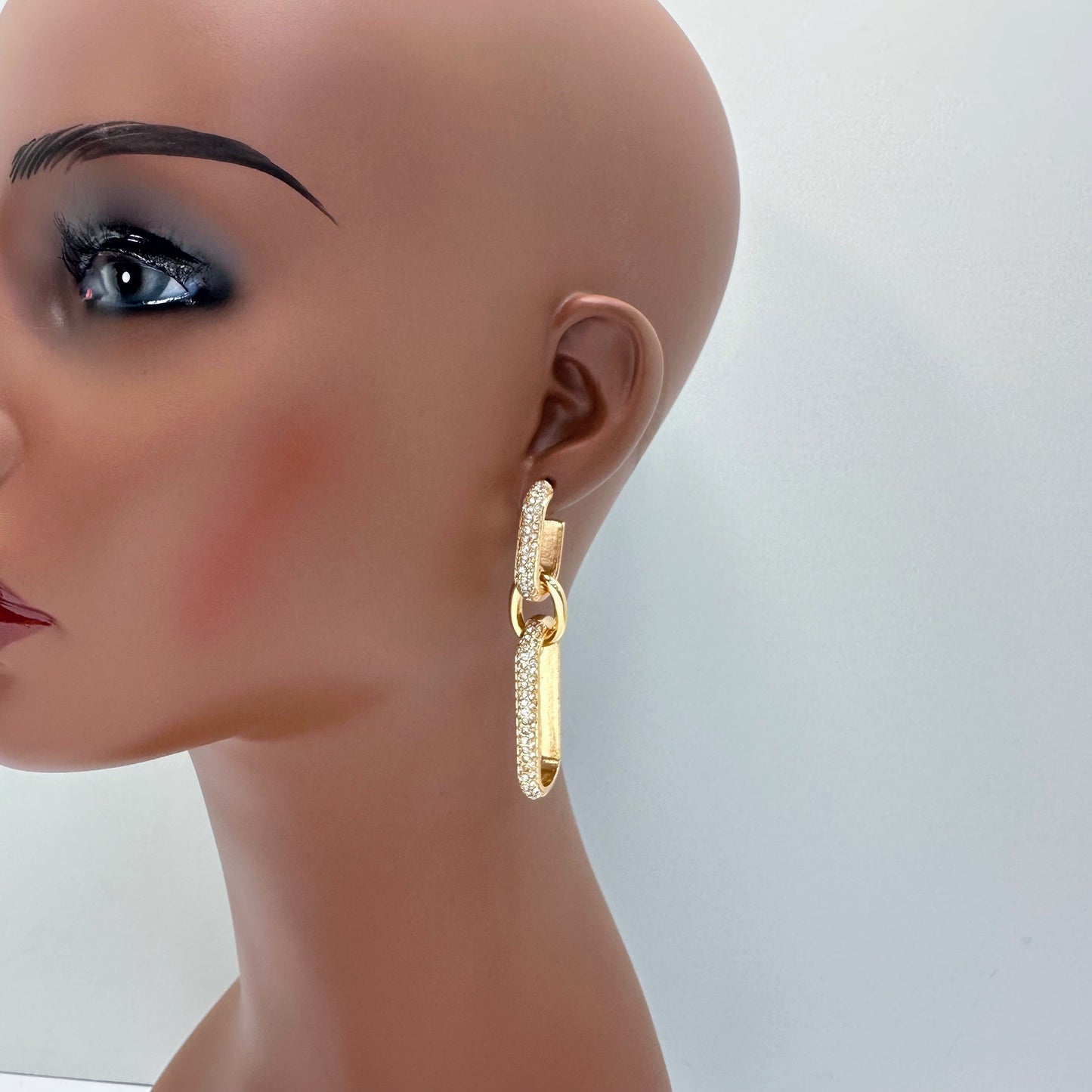 E1279 ME11030 Chain Link dangle Earrings