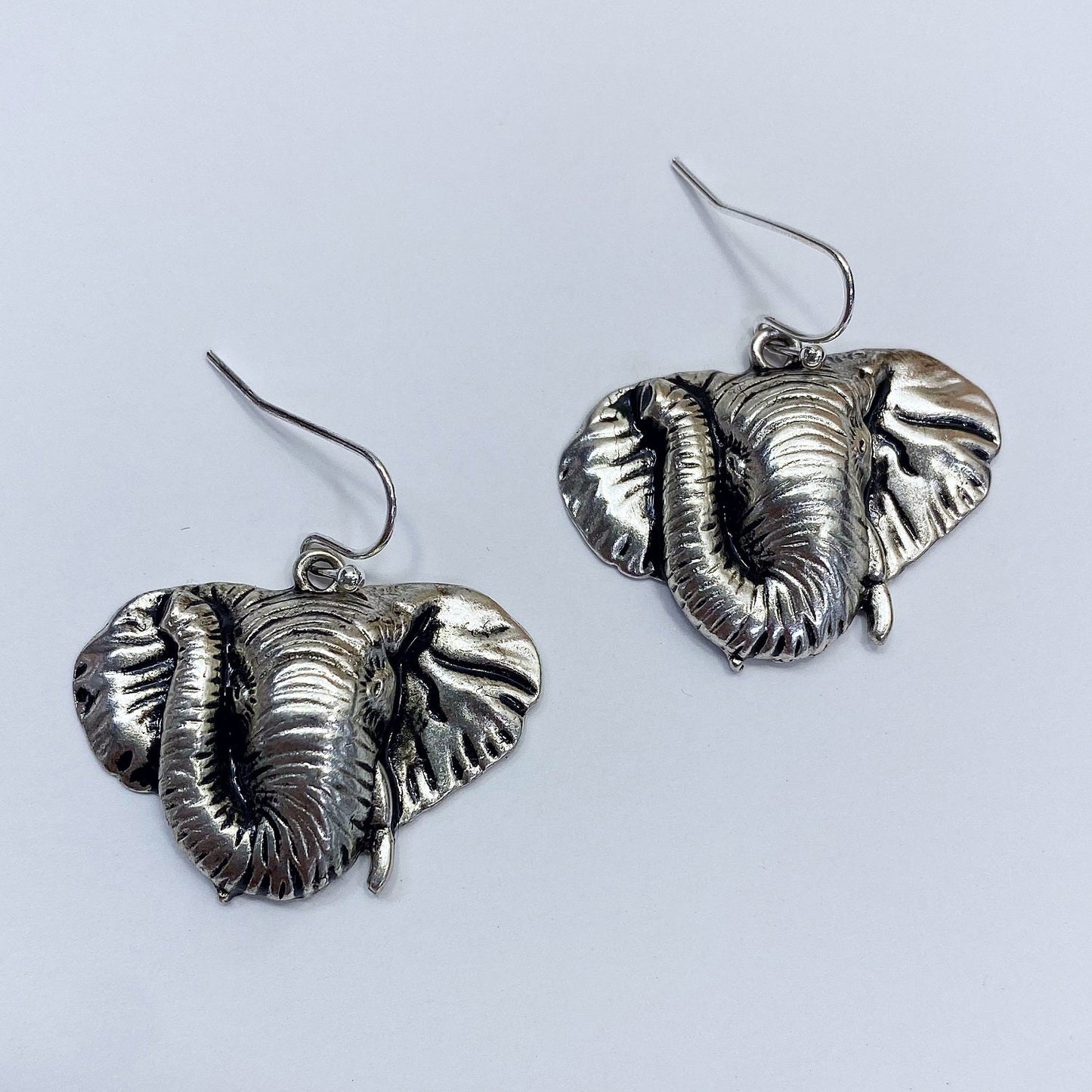 E0981 AE3487 Animal Elephant Head Shape Drop Dangle Hook earrings