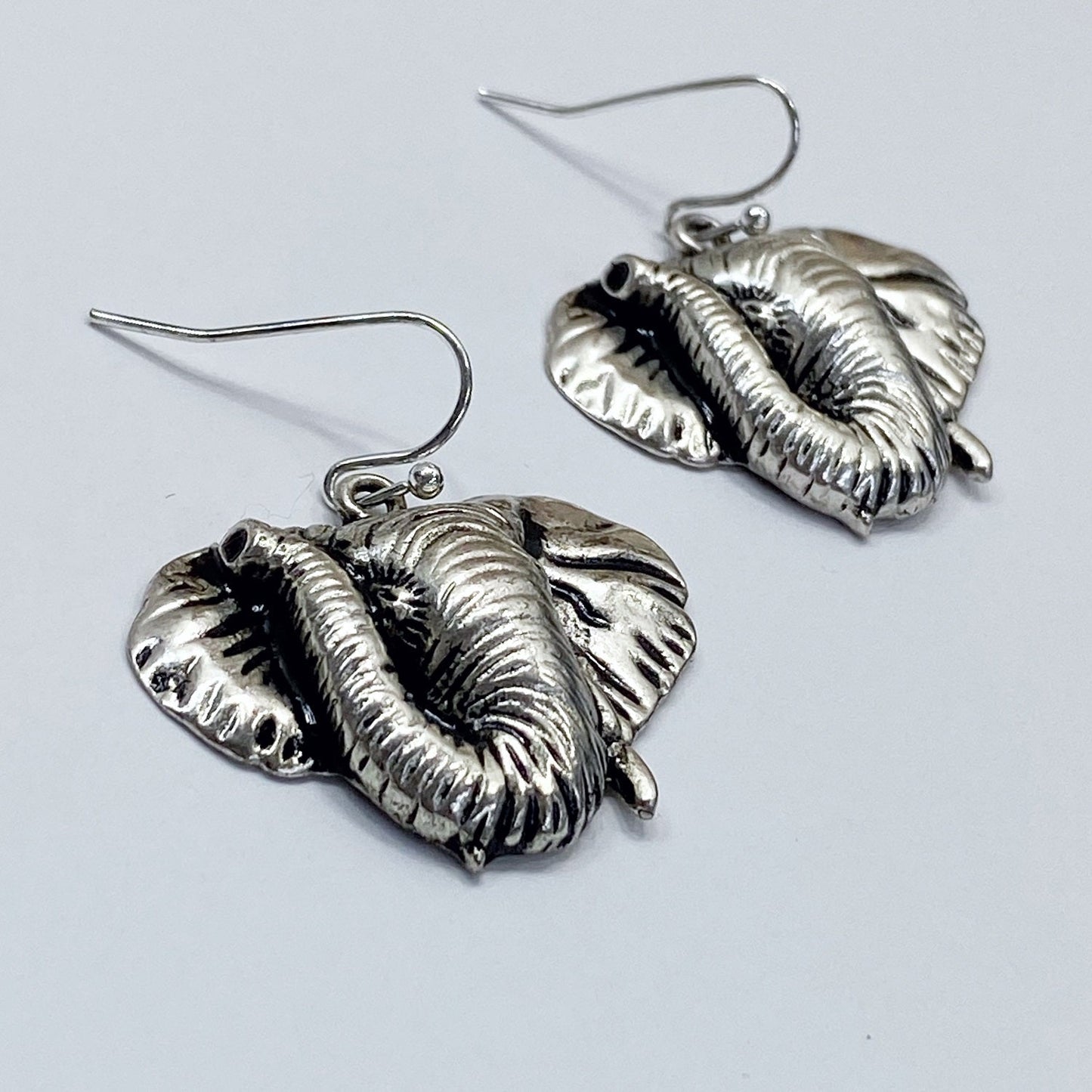 E0981 AE3487 Animal Elephant Head Shape Drop Dangle Hook earrings