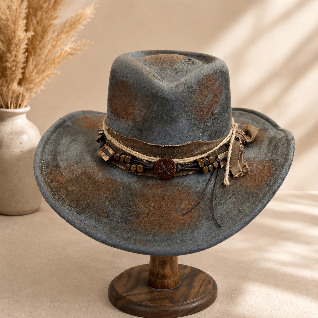 Rustic Rancher Style Hat | HT0157