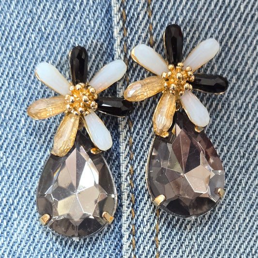 E1186 ELE2154 Flower Design Drop Dangle Earrings