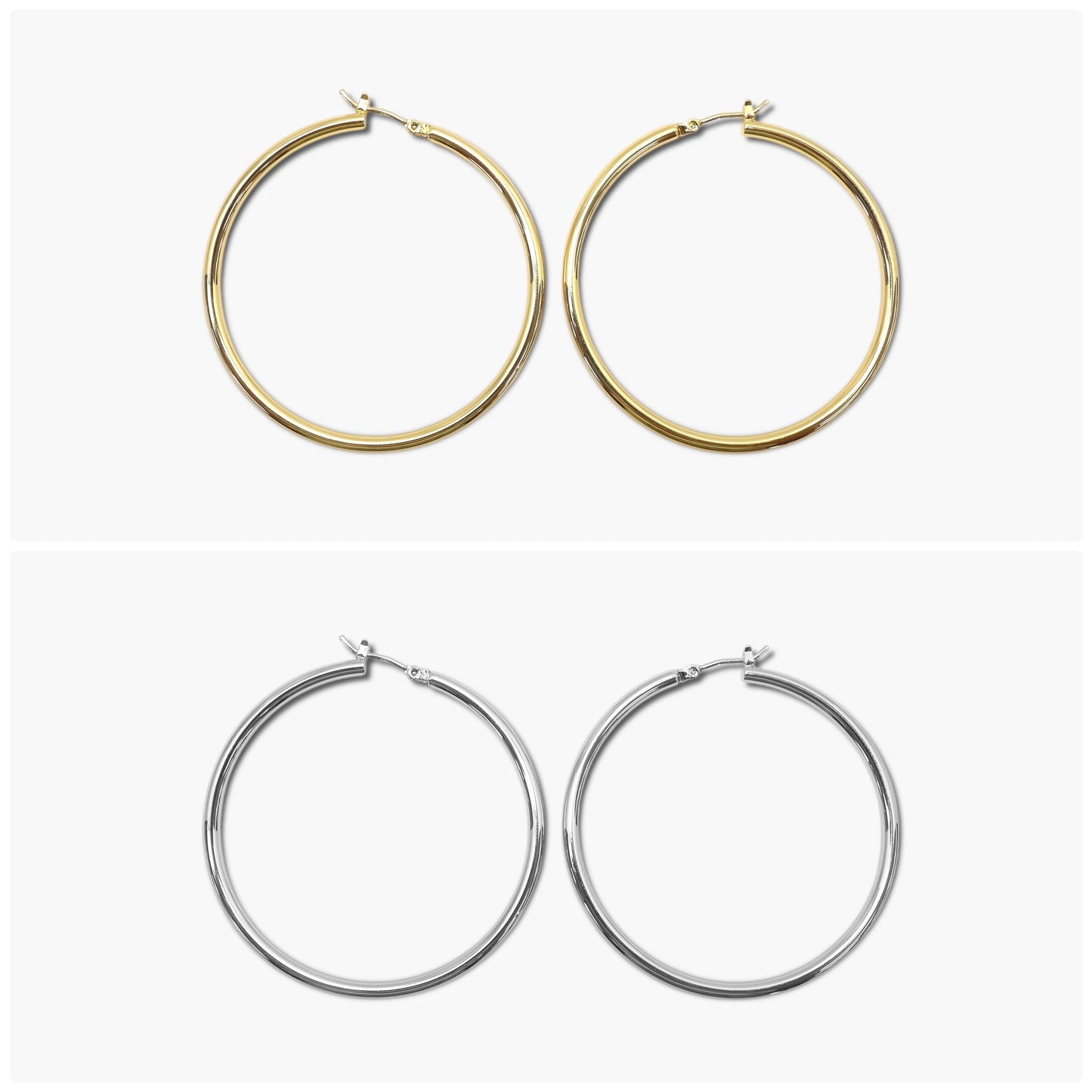E0301 | Refined Hoop Earrings | SE10001-5J