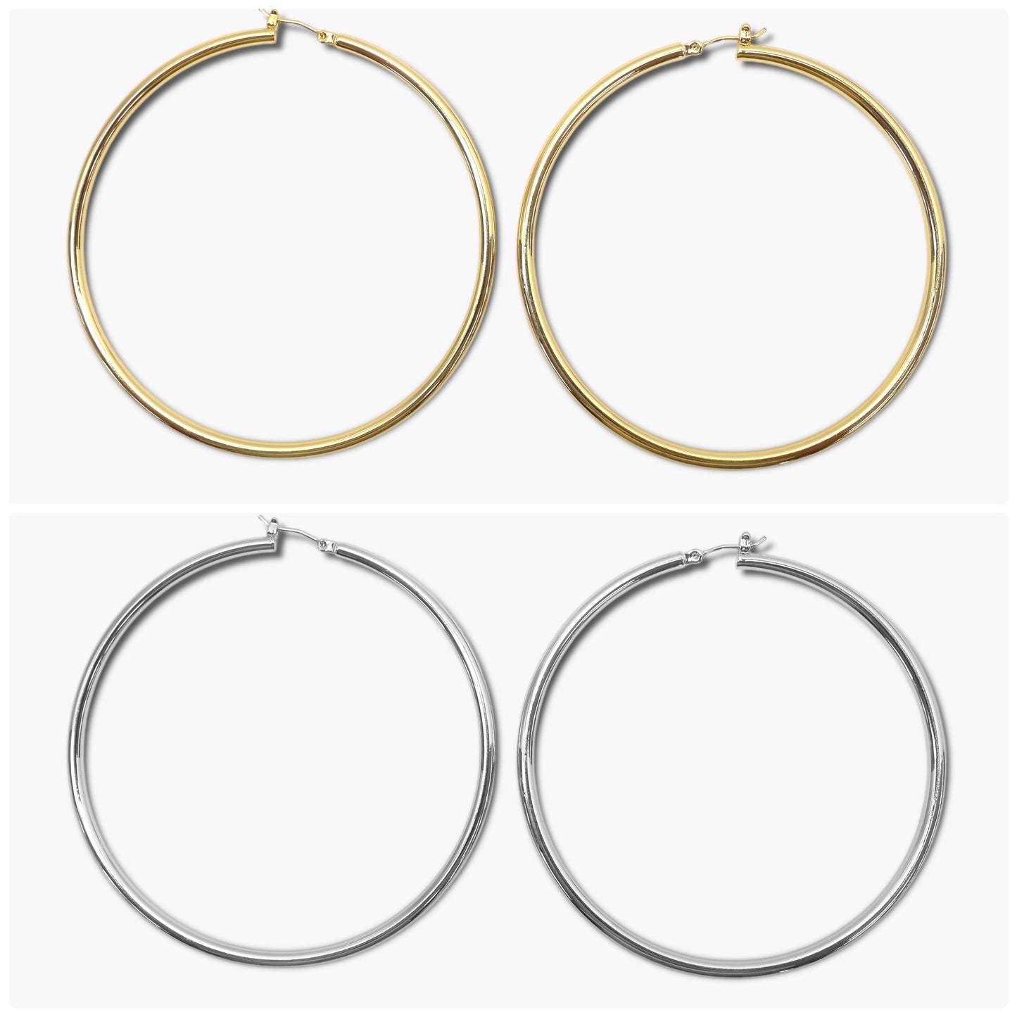 E0299 | Luxe Minimal Hoop Earrings | SE10001-7J