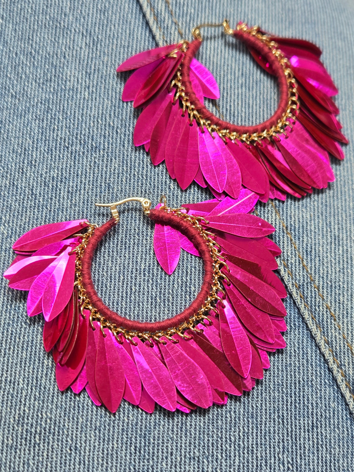 E1389 EW6282 Circle Hoop Earrings