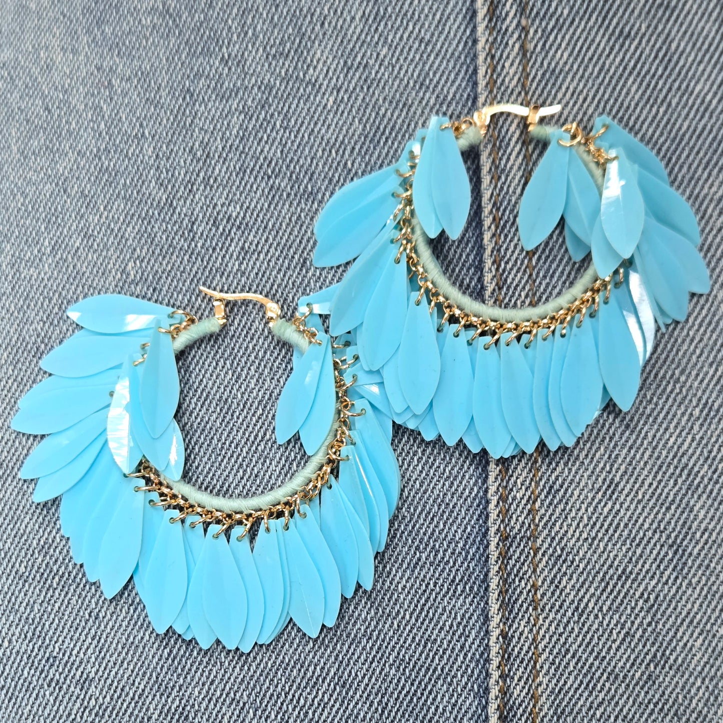 E1389 EW6282 Circle Hoop Earrings