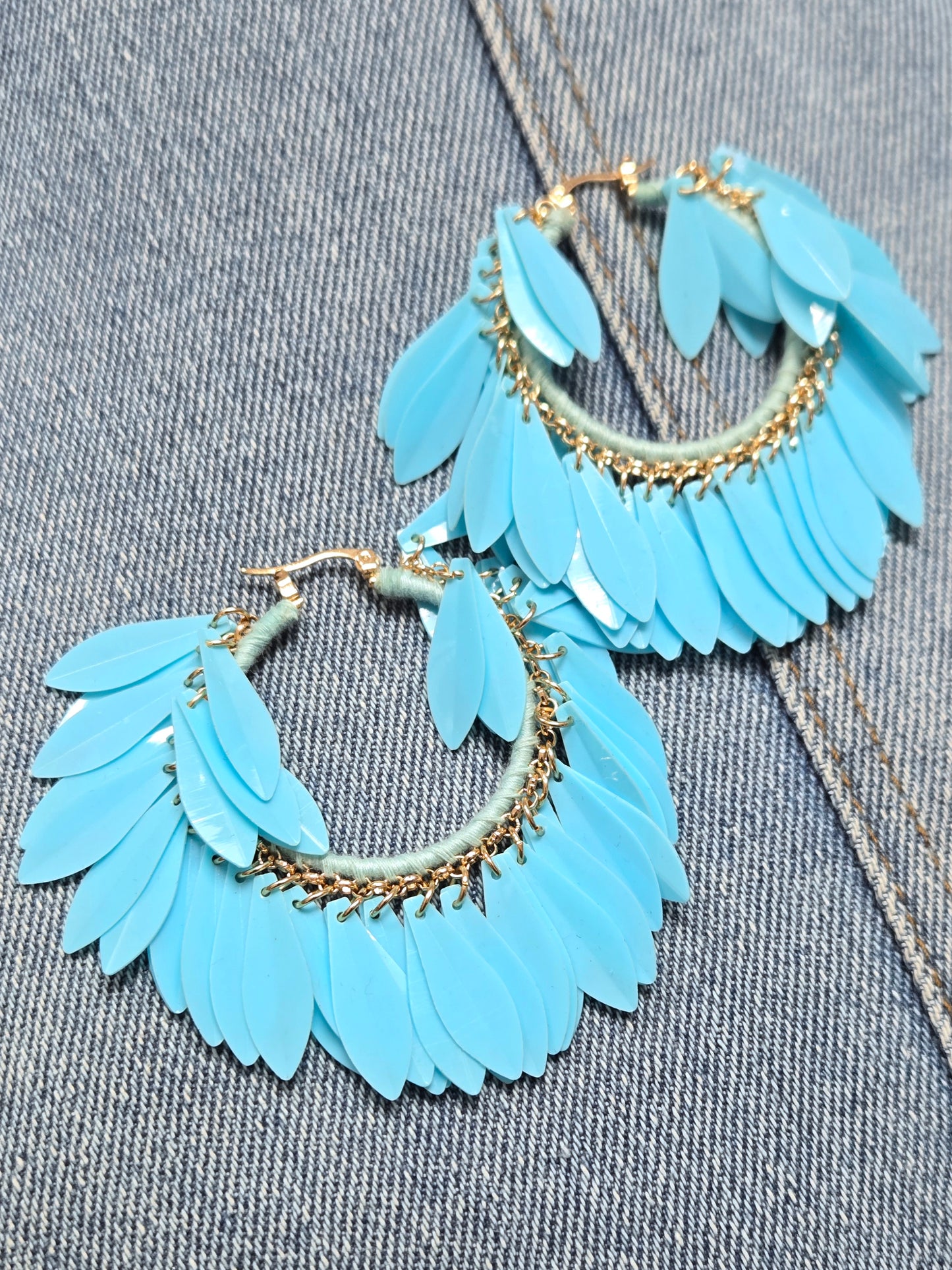 E1389 EW6282 Circle Hoop Earrings