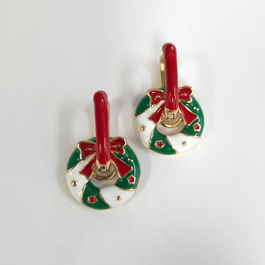 E1677 FE774 Christmas Earrings