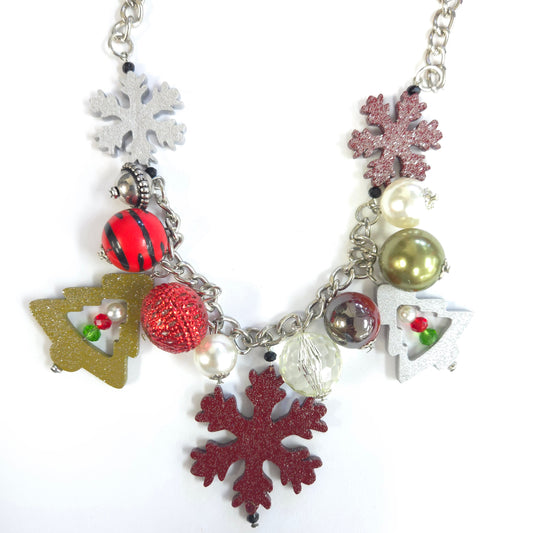 N0640 FNE4427 Christmas Necklace
