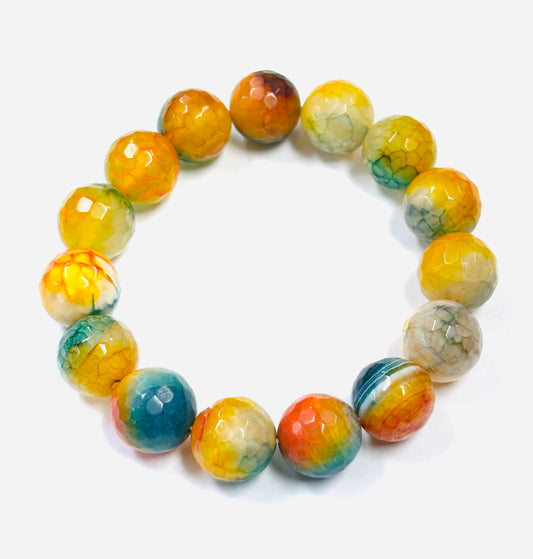 SB-SSB Yellow Mix Agate Bracelet