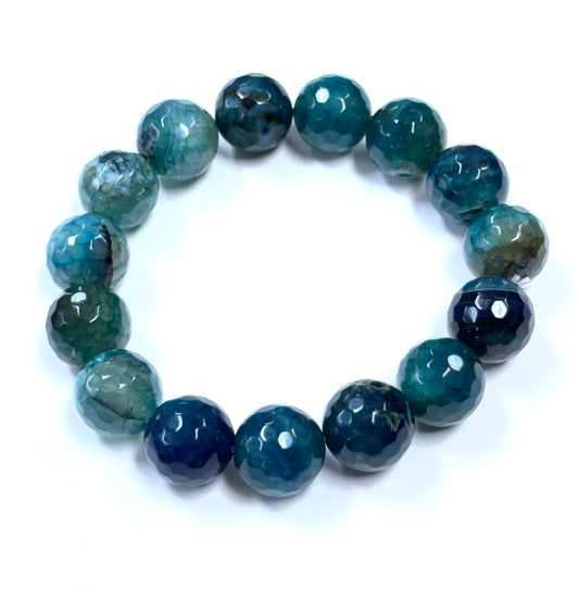 SB-SSB Teal Blue Agate Bracelet