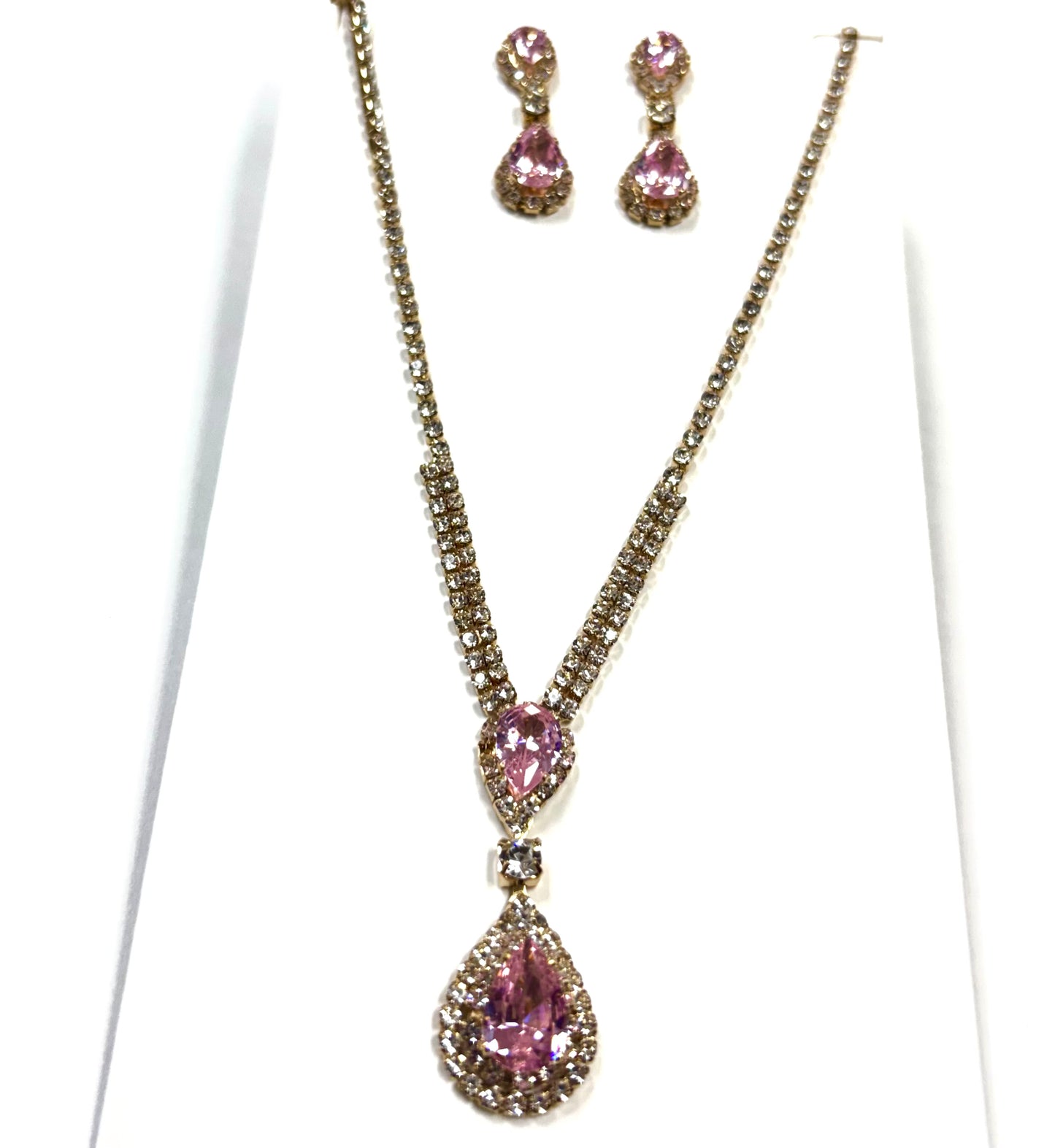 N5021 | Teardrop Pendant Necklace & Earring Set | NR72-20678