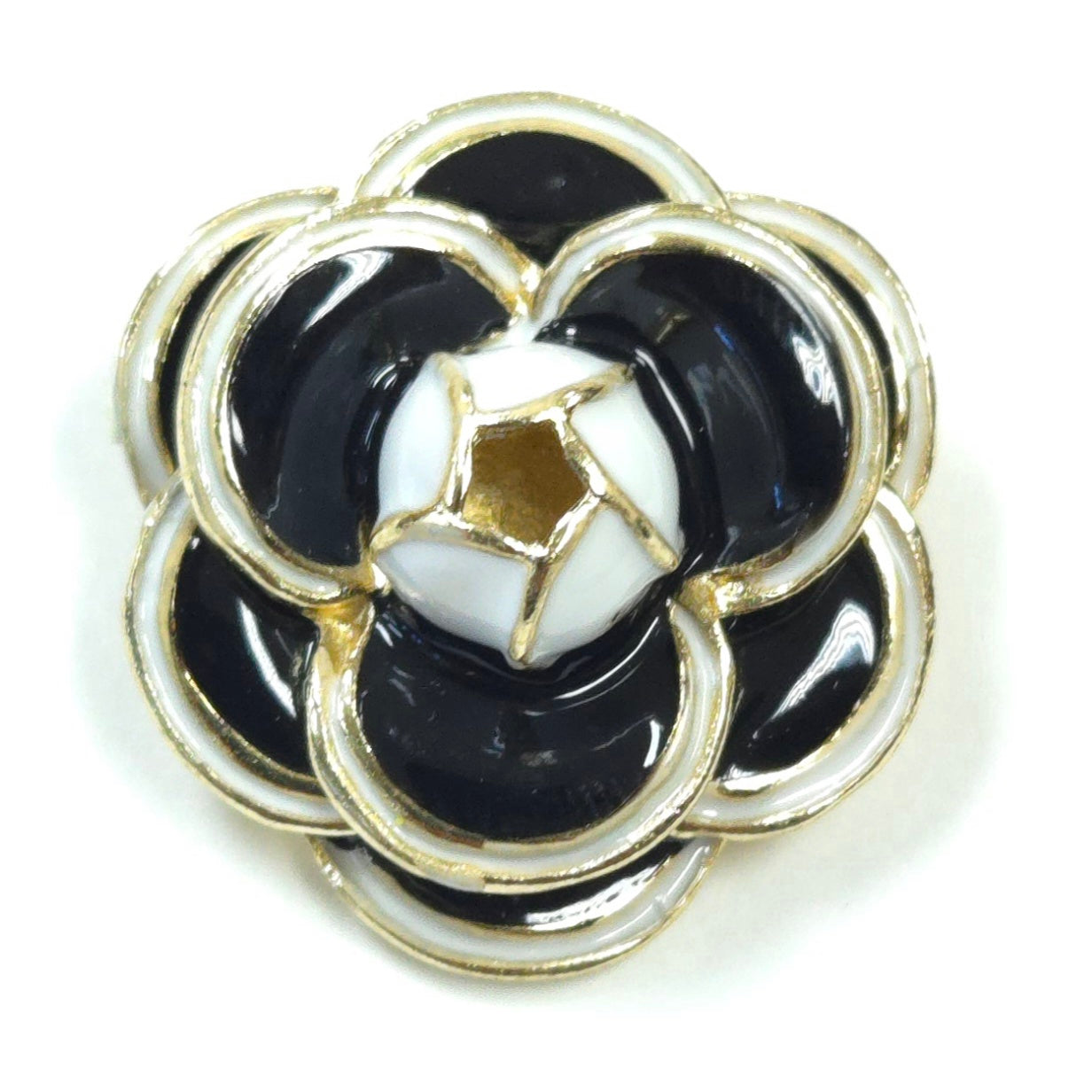 BR0243 |  Tiny Sculpted Floral Enamel Brooch | GBR1223