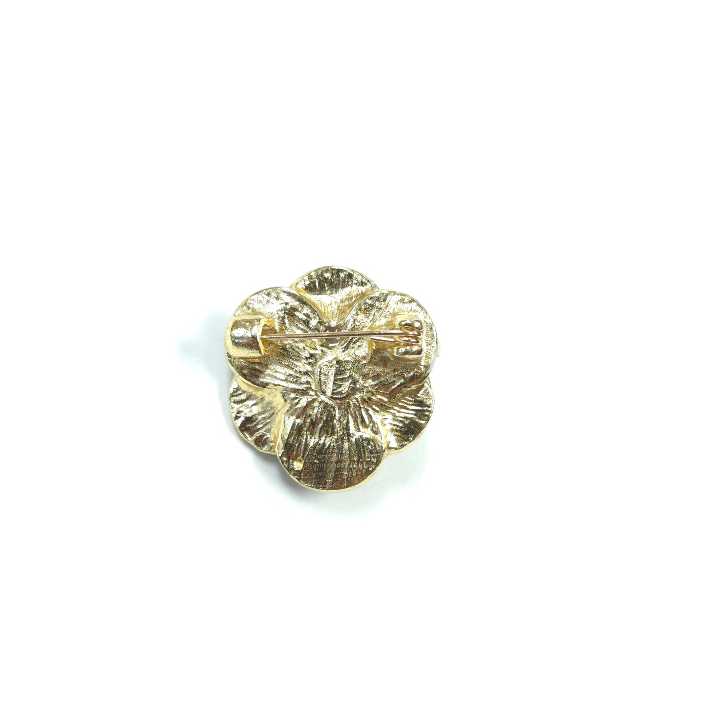 BR0243 |  Tiny Sculpted Floral Enamel Brooch | GBR1223