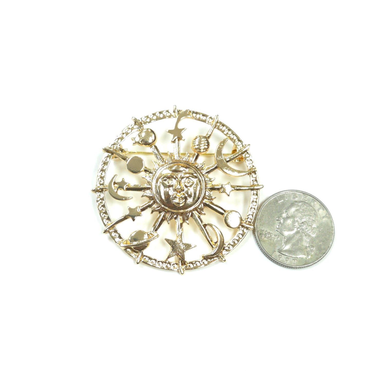 BR0250 | Zodiac Wheel Brooch | GBR1230
