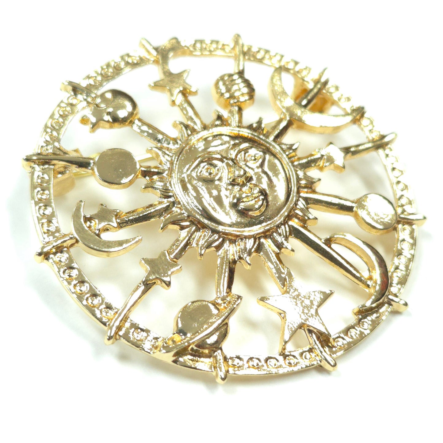 BR0250 | Zodiac Wheel Brooch | GBR1230