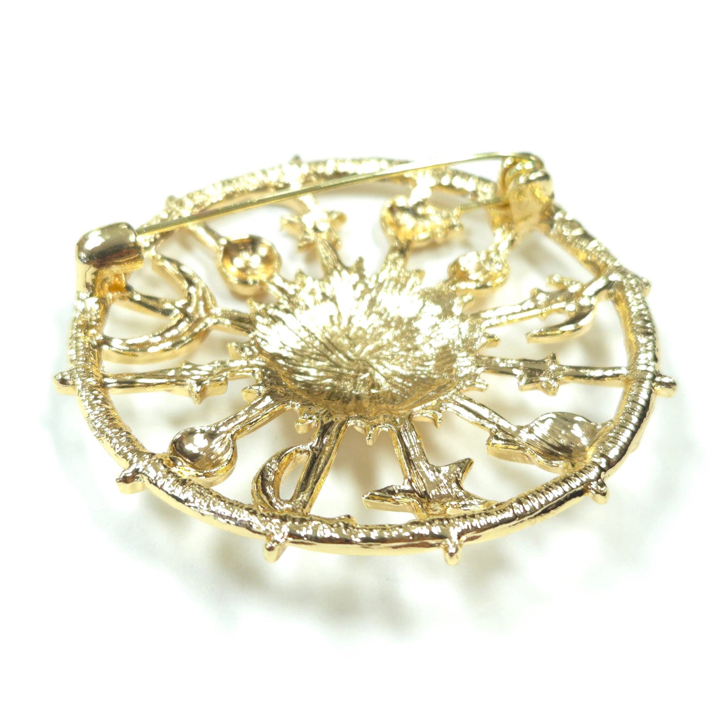 BR0250 | Zodiac Wheel Brooch | GBR1230