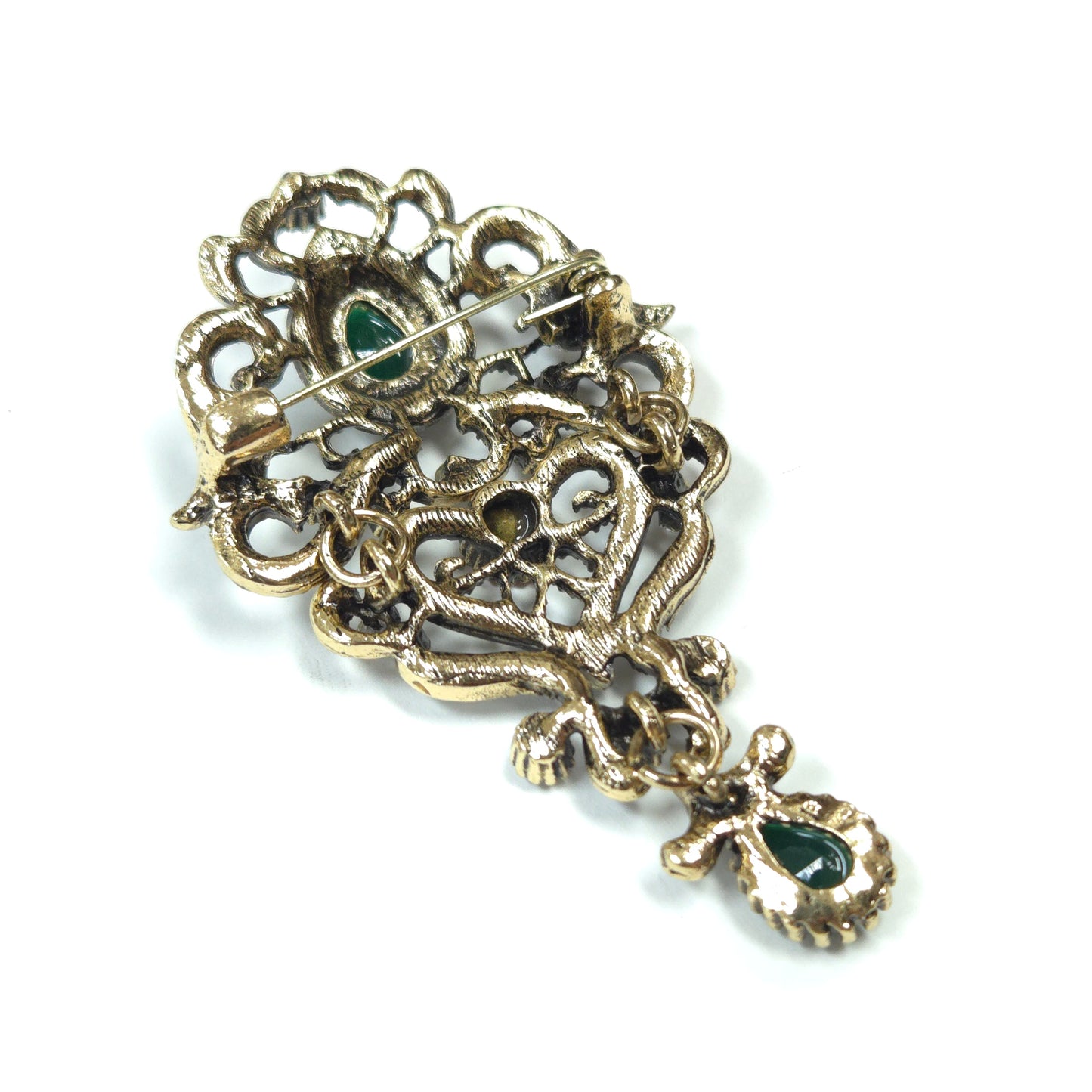 BR0275 | Heirloom Style Gem Brooch | GBR1255