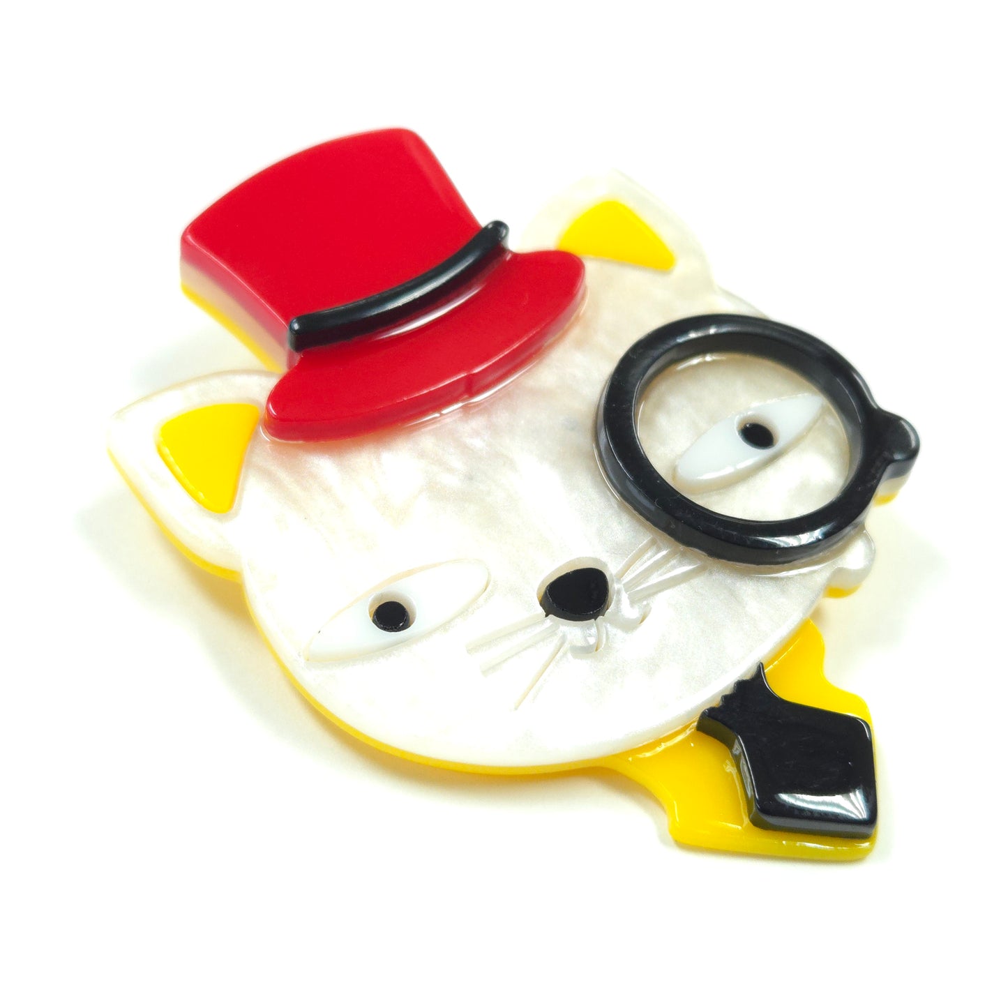BR0283 | Charming Cat Art Brooch | GBR1263