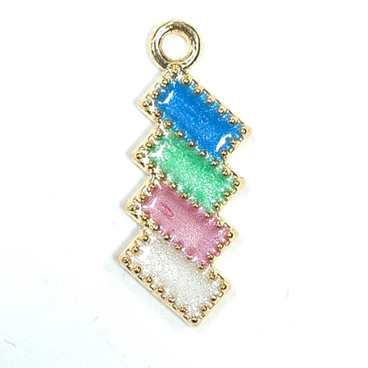 C0203 | Pastel Geometric Enamel Charm | GC1121
