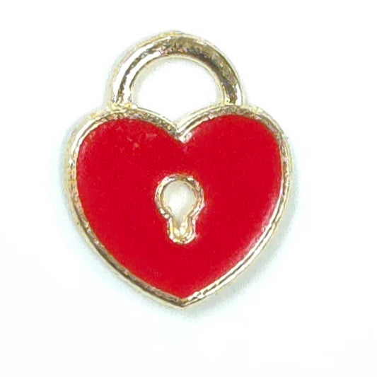 C0169 | Love Lock Heart Charm | GC1122