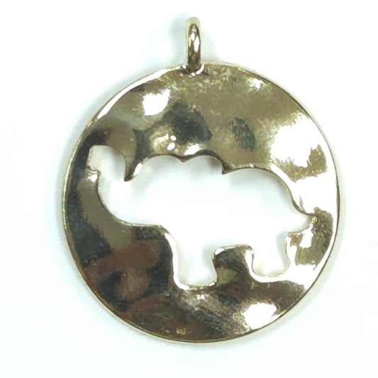 C0160 | Elephant Cutout Disc Charm | GC1123