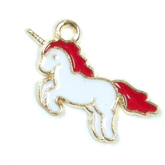 C0125 | Fantasy Unicorn Enamel Charm | GC1125
