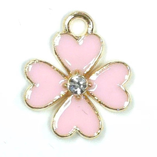 C0132 | Heart Petal Flower Charm | GC1125