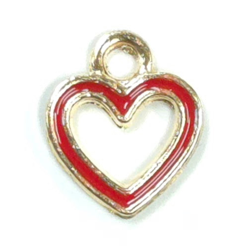 C0111 | Open Double Heart Charm | GC1126