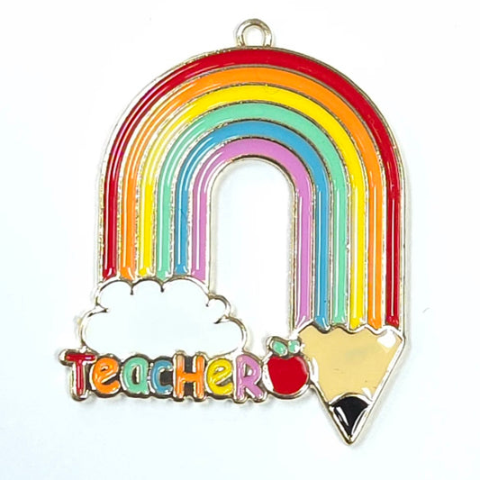 C0055 | Rainbow Teacher Charm | GC1127F
