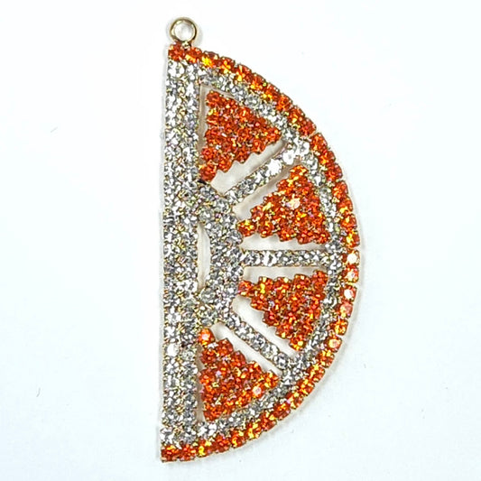 C0063 | Crystal Citrus Slice Charm | GC1127