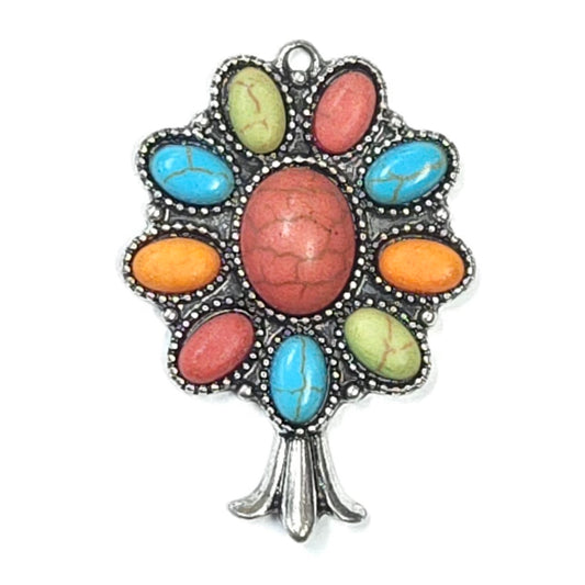 C0092 | Vintage Style Floral Charm | GC1128