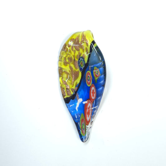 C0072 | Vibrant Leaf Glass Charm | GC1133
