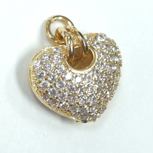 C0042 | Crystal Heart Charm | GC1140