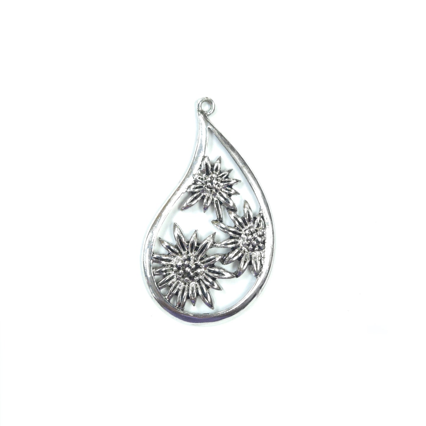 C0046 | Floral Teardrop Charm | GC1140