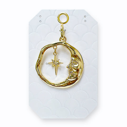 K0026 GK1070 Moon &amp; Star Design Charm