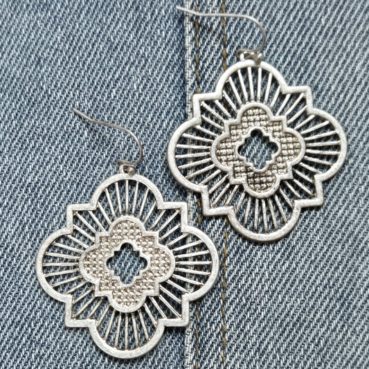 E1117 HE1736 Clover design Drop Dangle Earrings