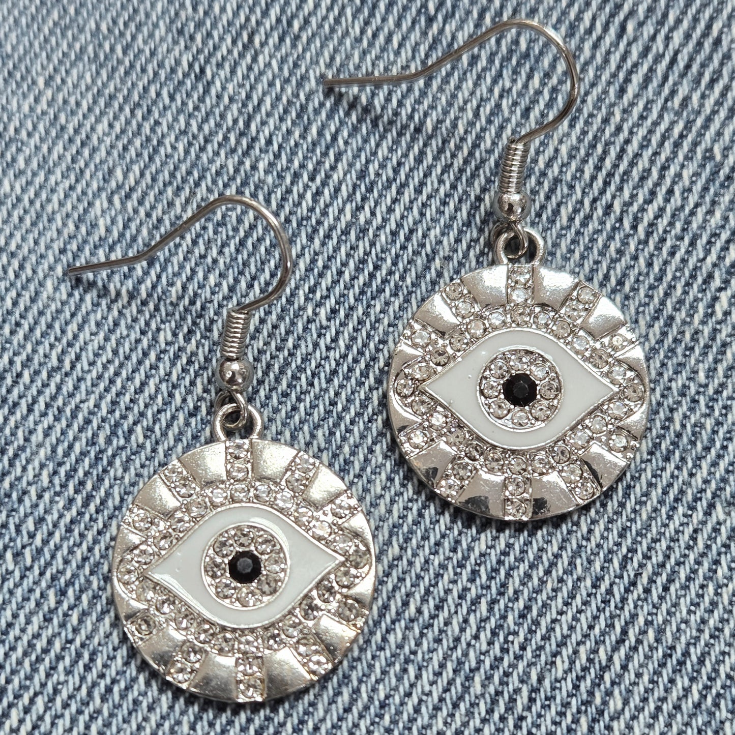 E1223 HE4975 Evil Eye Design Drop Dangle Earrings