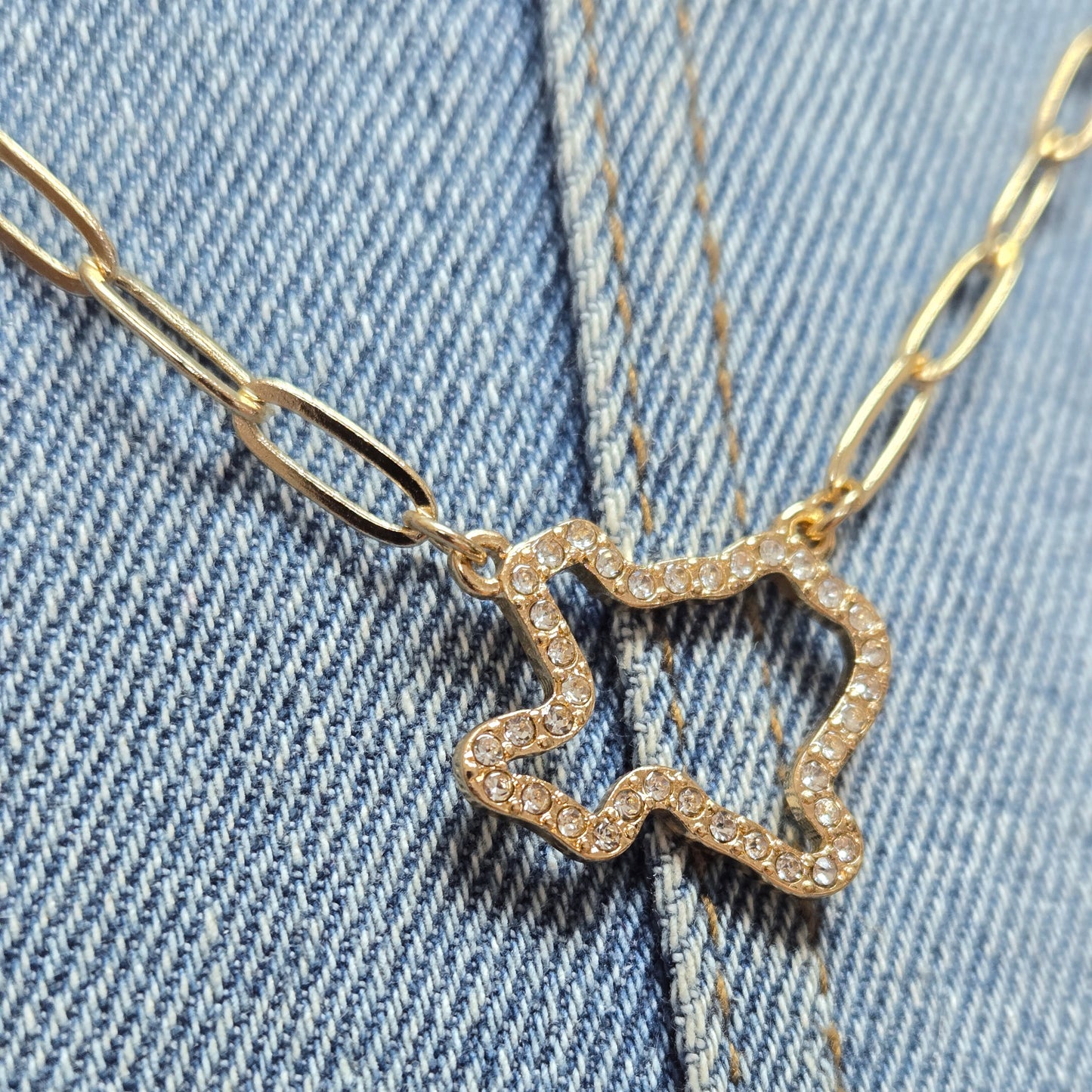 N0548 HN4765 Texas Pendant Necklace