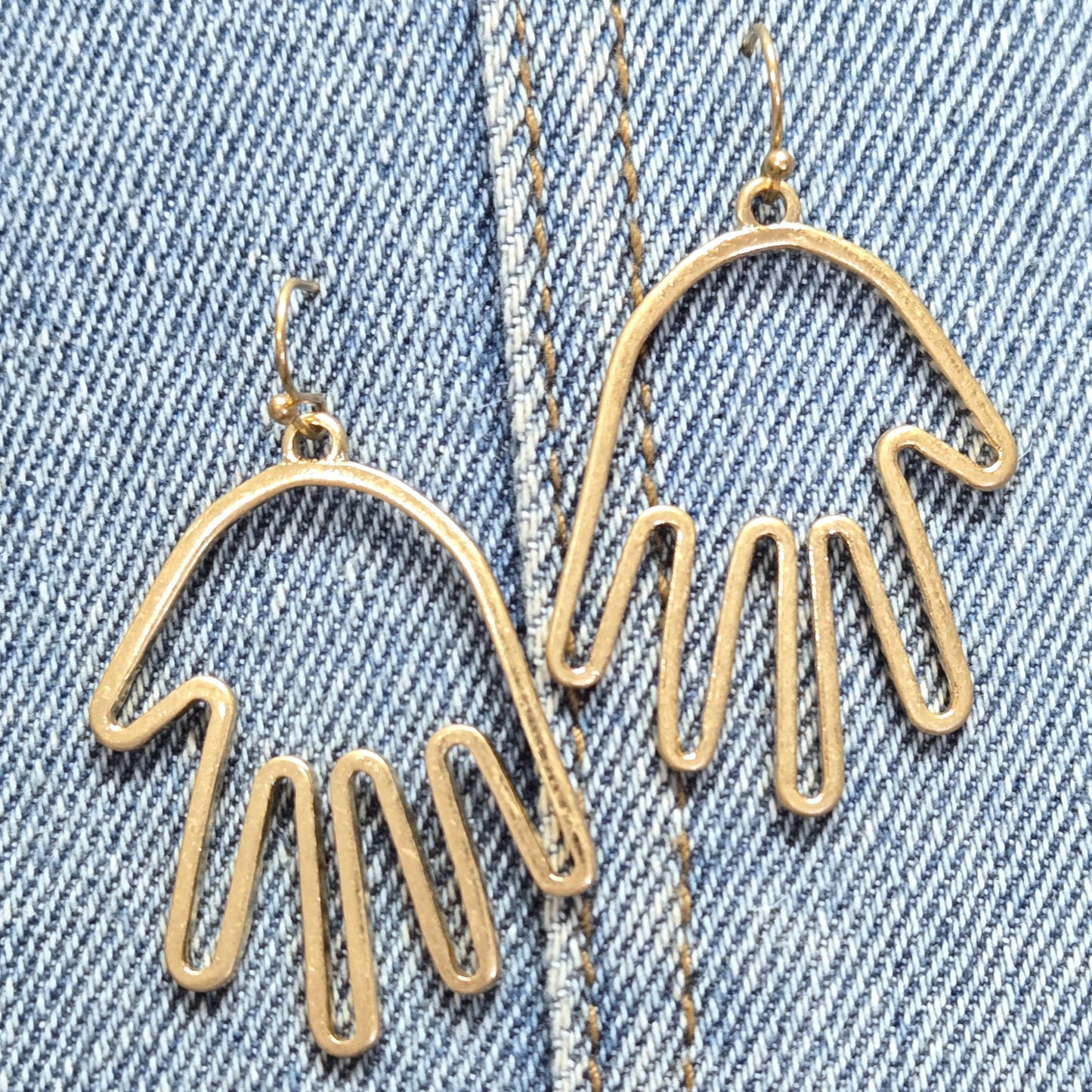 E1252 IE4012 Hand Drop Dangle Earrings