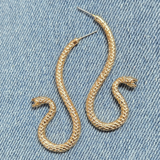 E1288 IE2587 Snake Design Drop Earrings