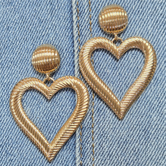 E1253 IE8262 Heart Love Drop Dangle Earrings