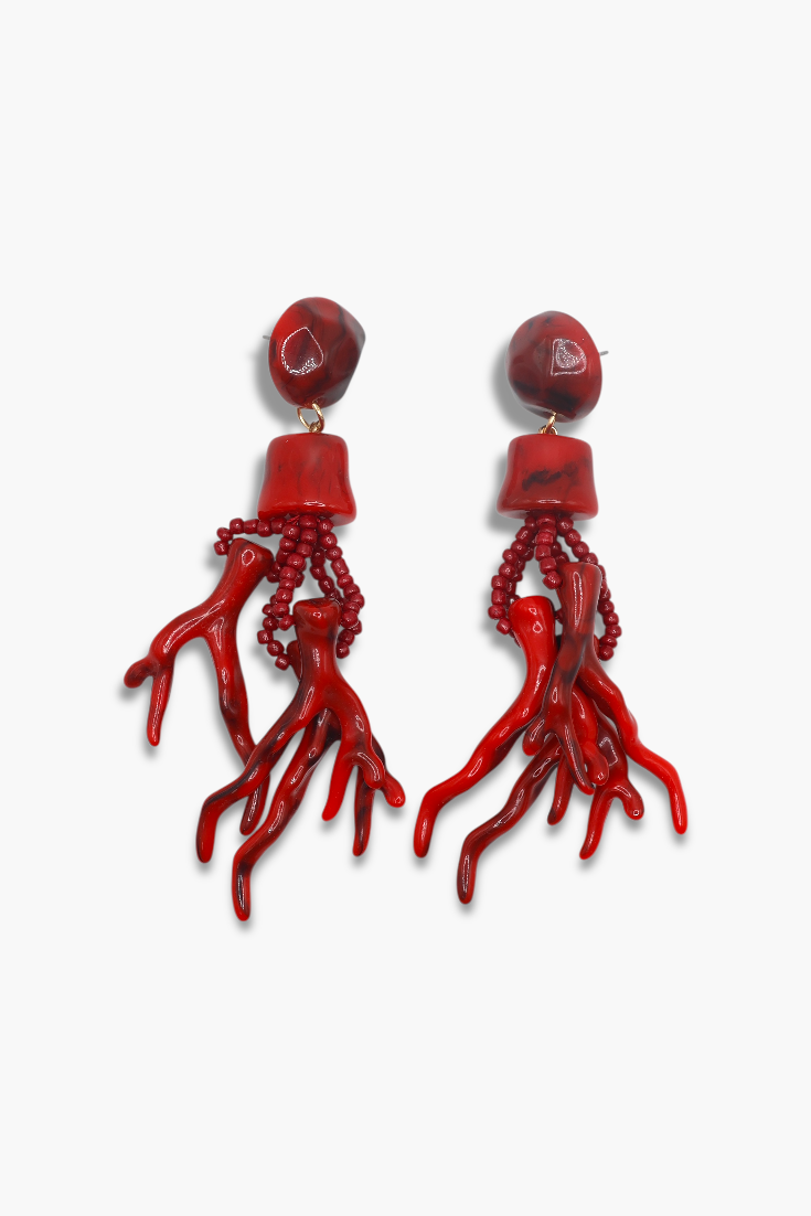 E2107 | Coral Earrings | COE3332
