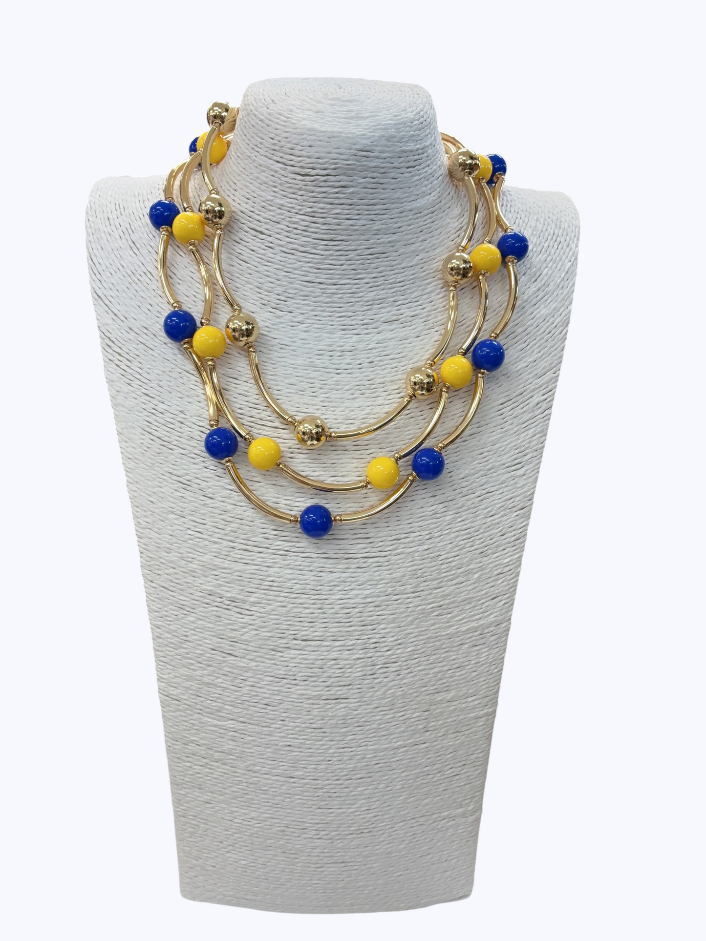 Acrylic Bead Collar Necklace | N5349