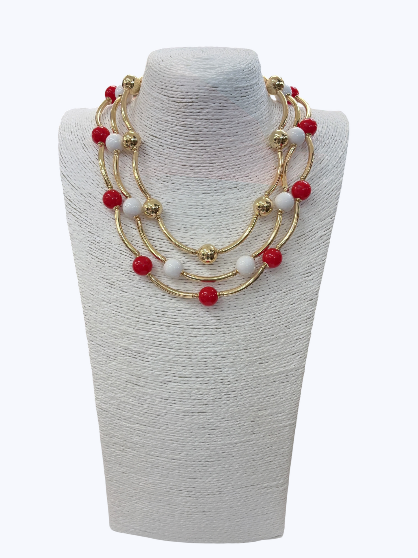 Acrylic Bead Collar Necklace | N5349
