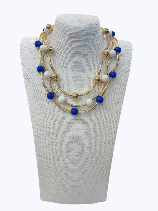 Acrylic Bead Collar Necklace | N5349