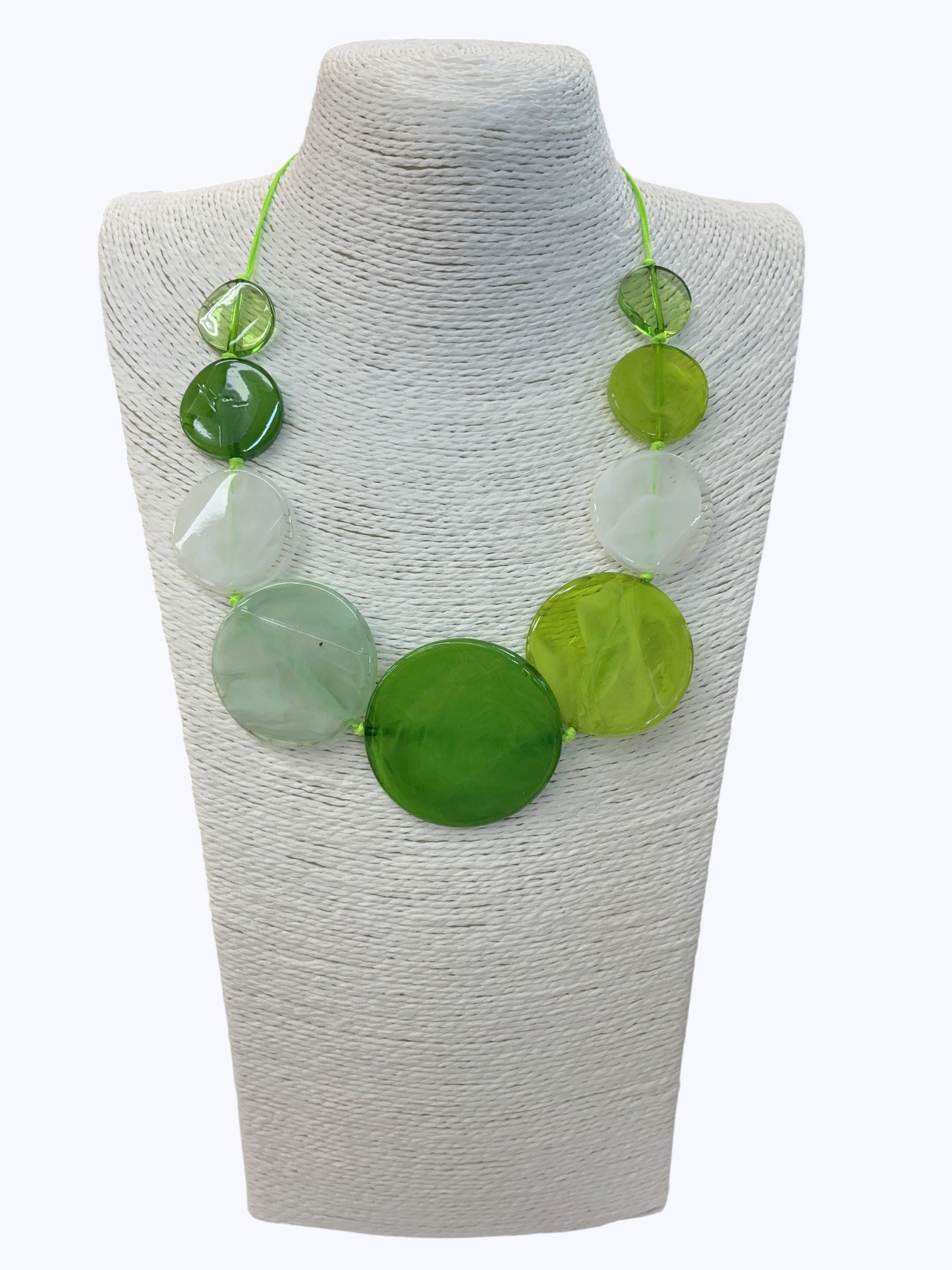 Modern Acrylic Disc Necklace | N5198