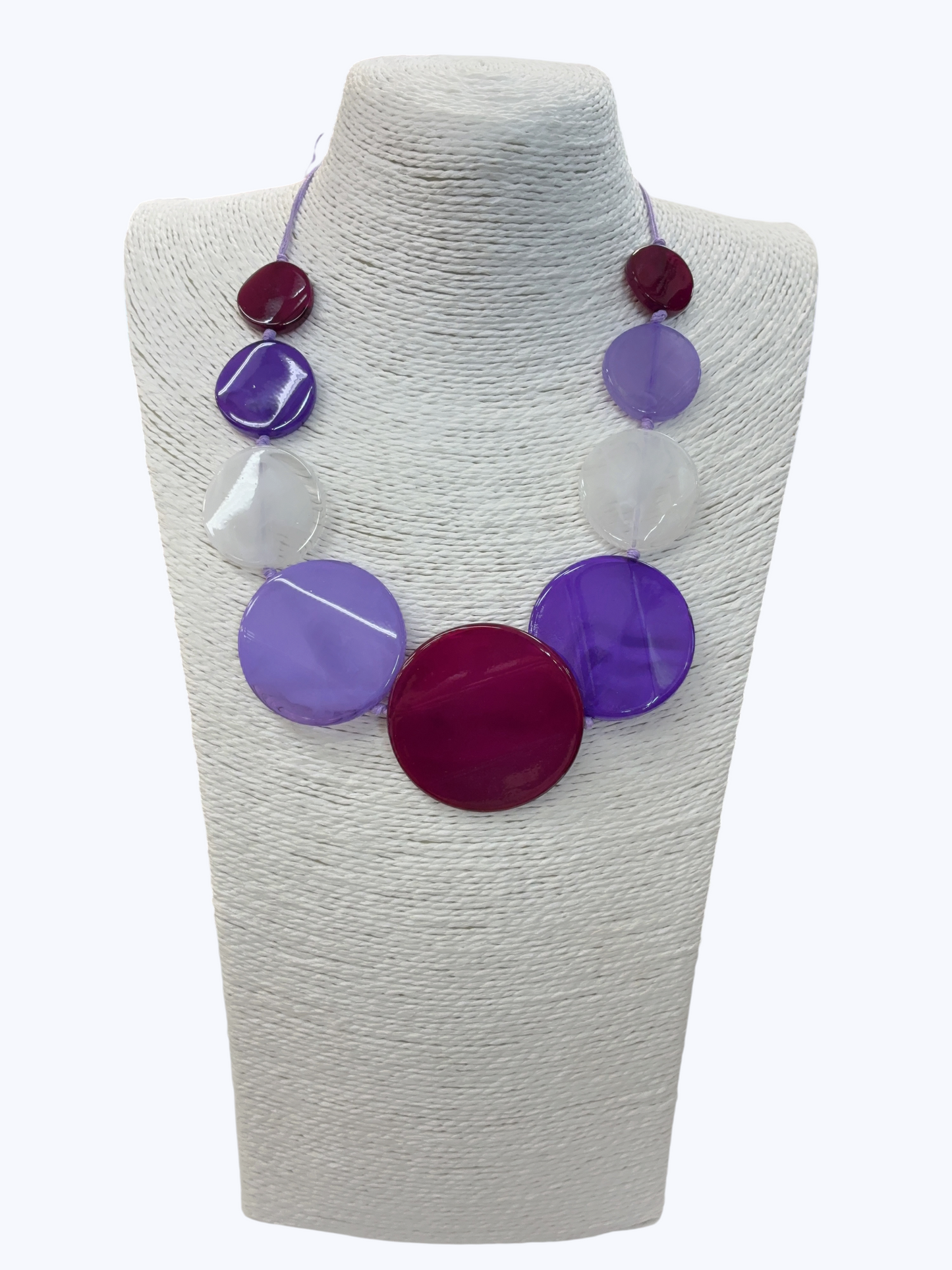 Modern Acrylic Disc Necklace | N5198