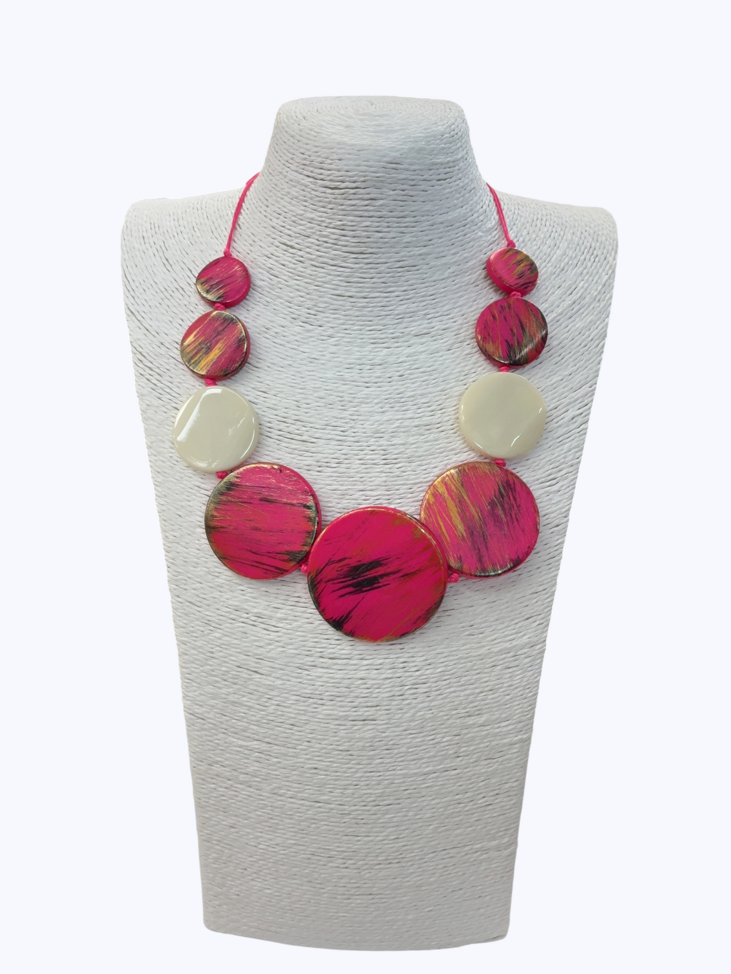 Oversized Acrylic Disc Necklace | N5253