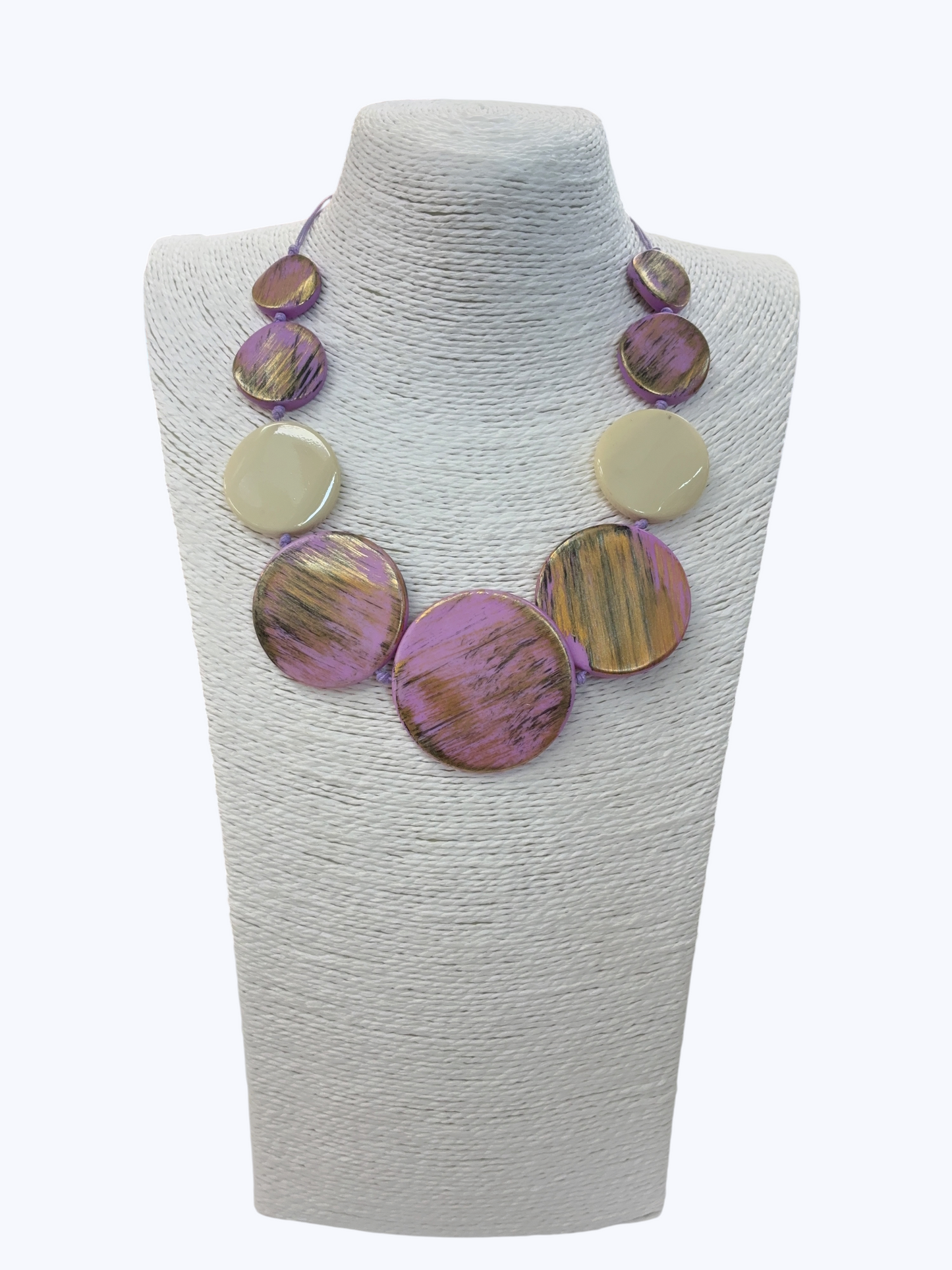 Oversized Acrylic Disc Necklace | N5253